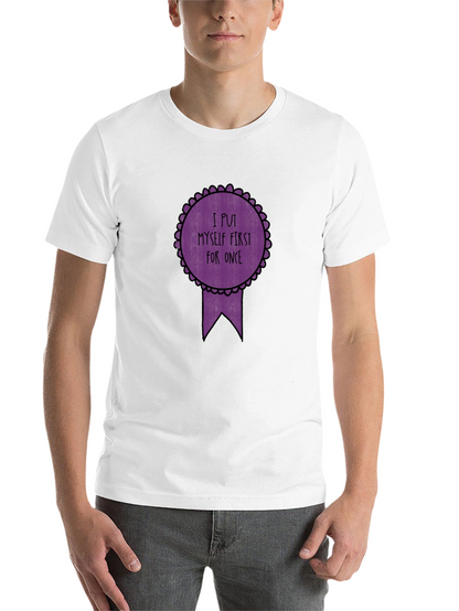 Self-Care T-Shirt - I Put Myself First Black Tee