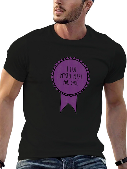 Self-Care T-Shirt - I Put Myself First Black Tee