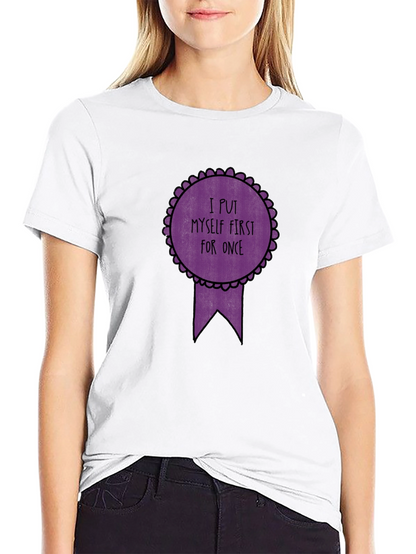 Self-Care T-Shirt - I Put Myself First Black Tee
