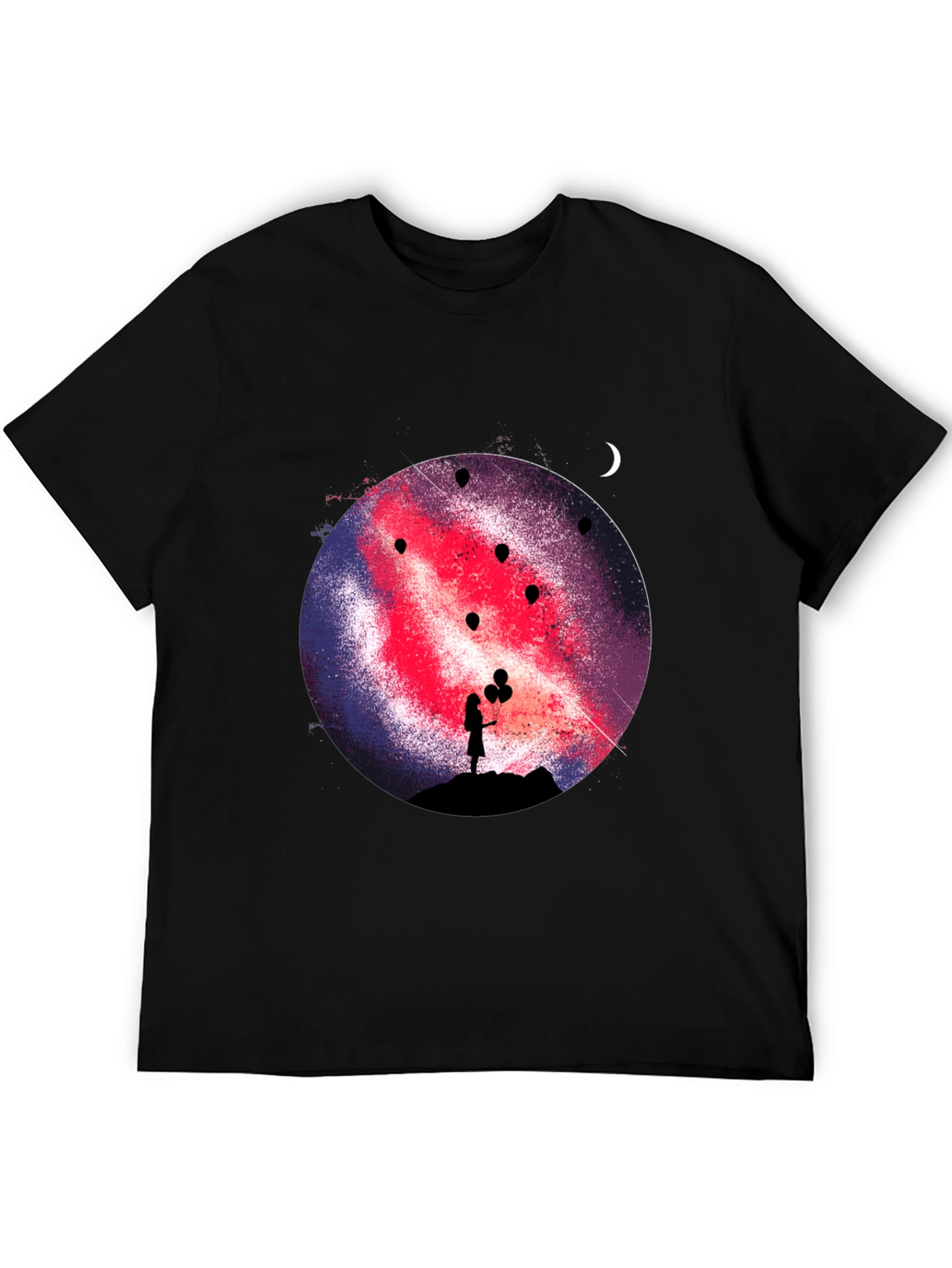 Galaxy Girl Graphic Print Tee