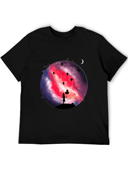 Galaxy Girl Graphic Print Tee