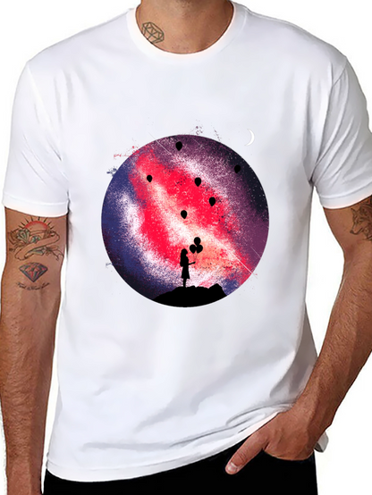 Galaxy Girl Graphic Print Tee