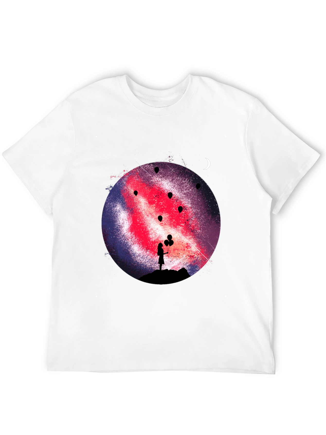 Galaxy Girl Graphic Print Tee