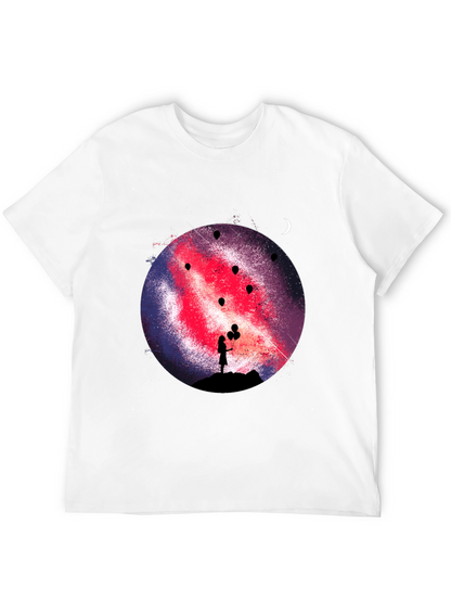 Galaxy Girl Graphic Print Tee
