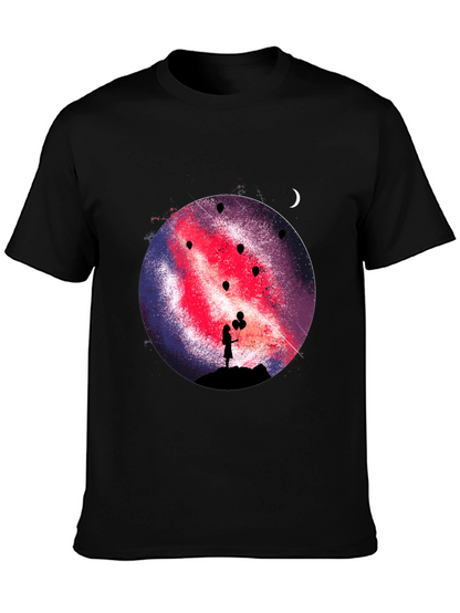 Galaxy Girl Graphic Print Tee