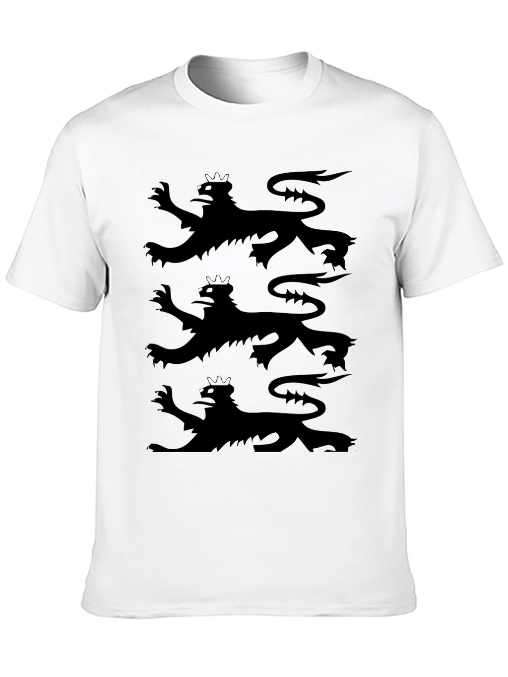 Triple Lion Rampant Graphic Tee - Black