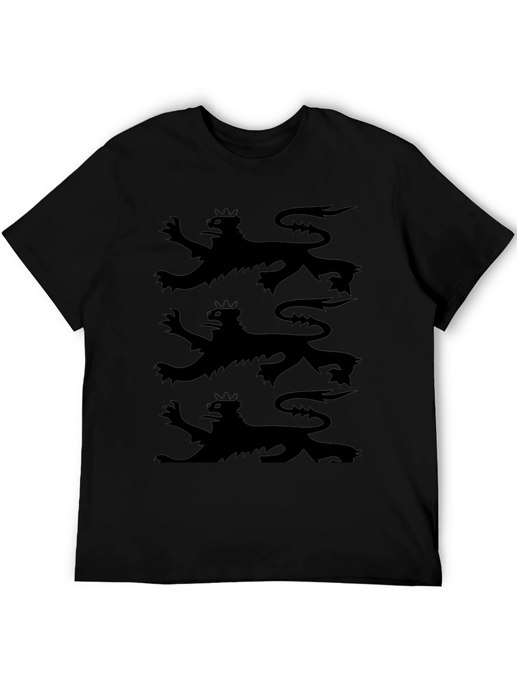 Triple Lion Rampant Graphic Tee - Black