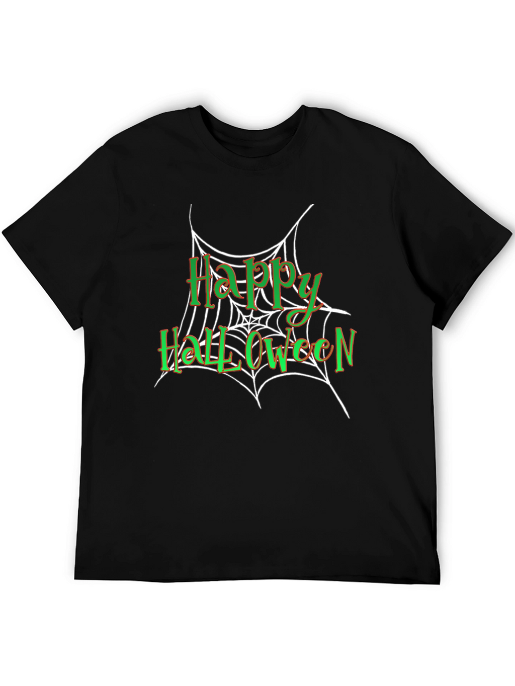 Happy Halloween Spiderweb T-Shirt