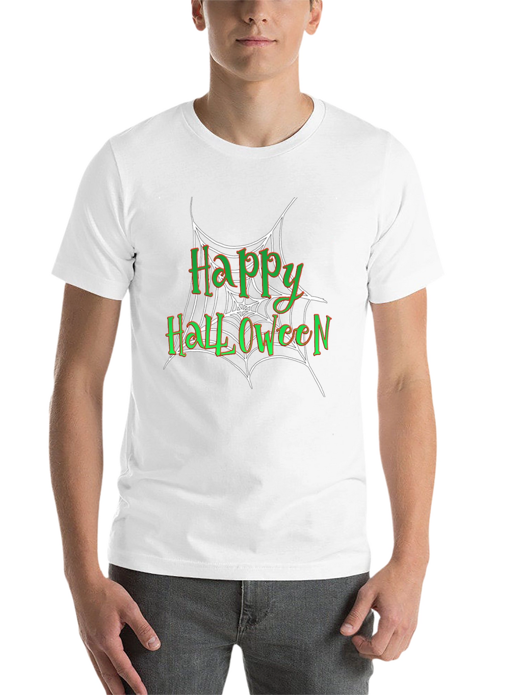 Happy Halloween Spiderweb T-Shirt
