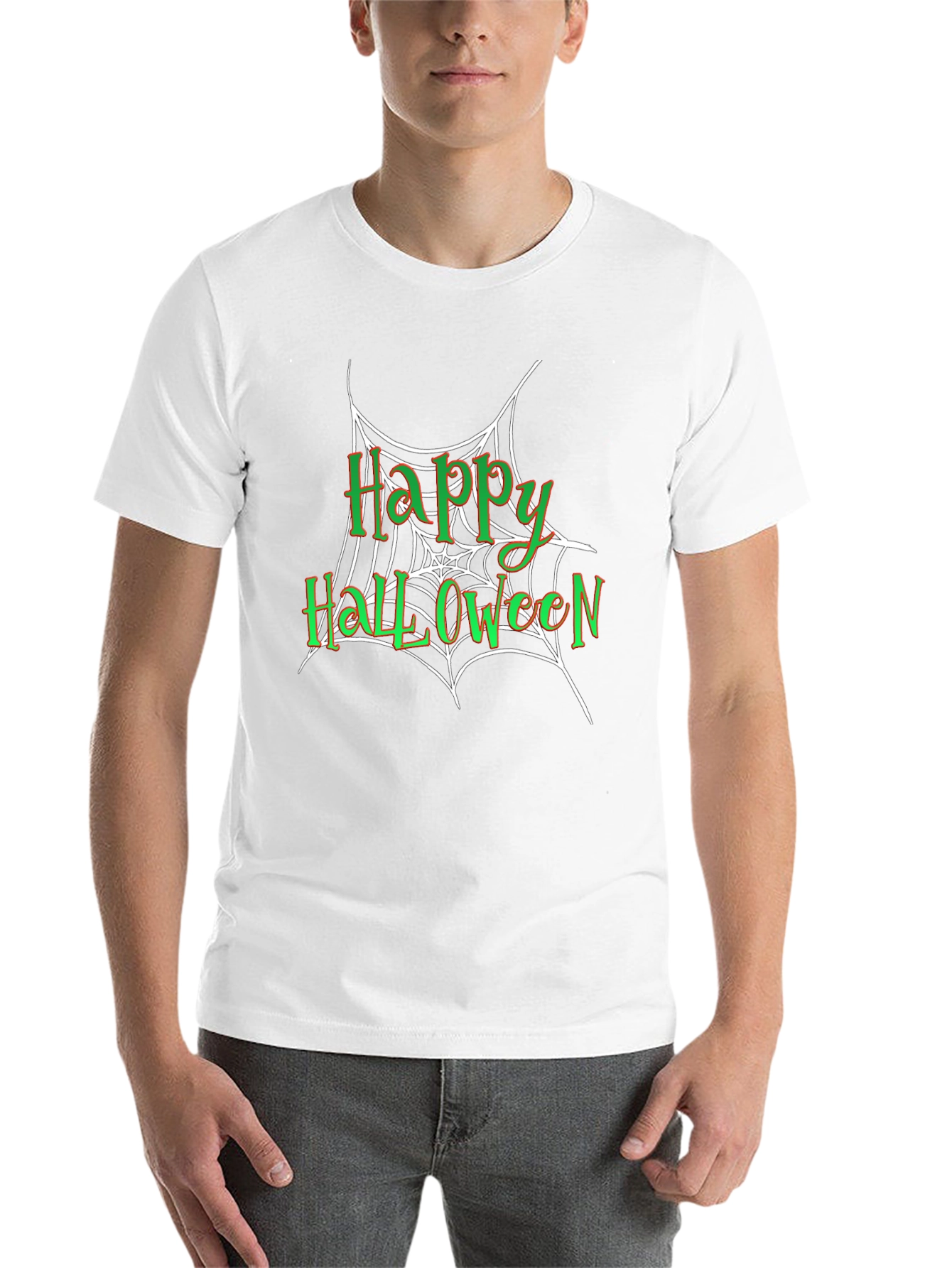 Happy Halloween Spiderweb T-Shirt