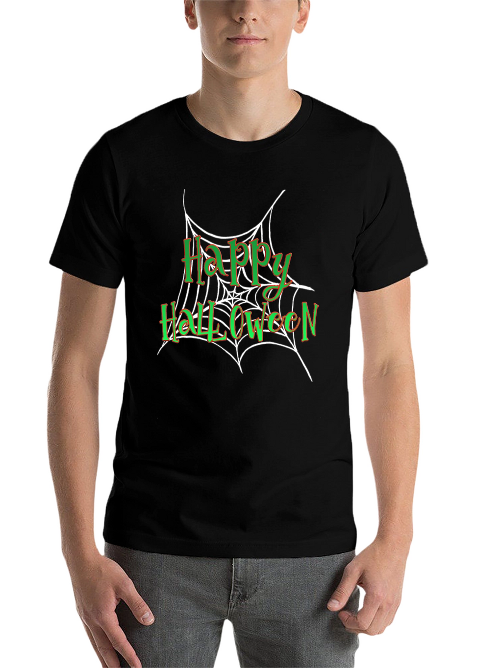 Happy Halloween Spiderweb T-Shirt