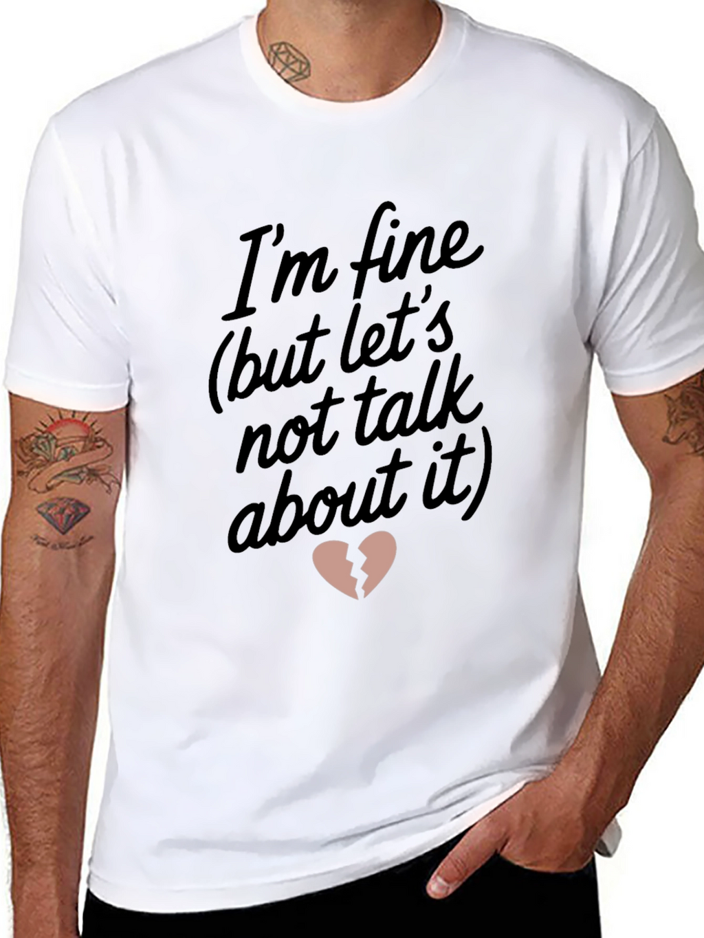Im Fine Broken Heart Graphic Tee