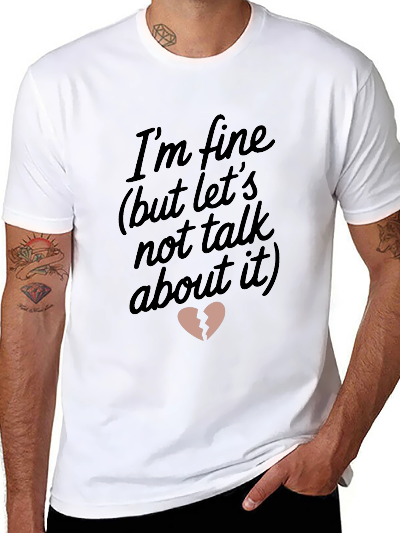 Im Fine Broken Heart Graphic Tee