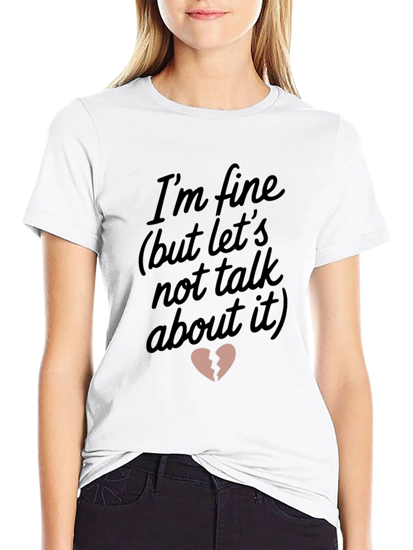 Im Fine Broken Heart Graphic Tee