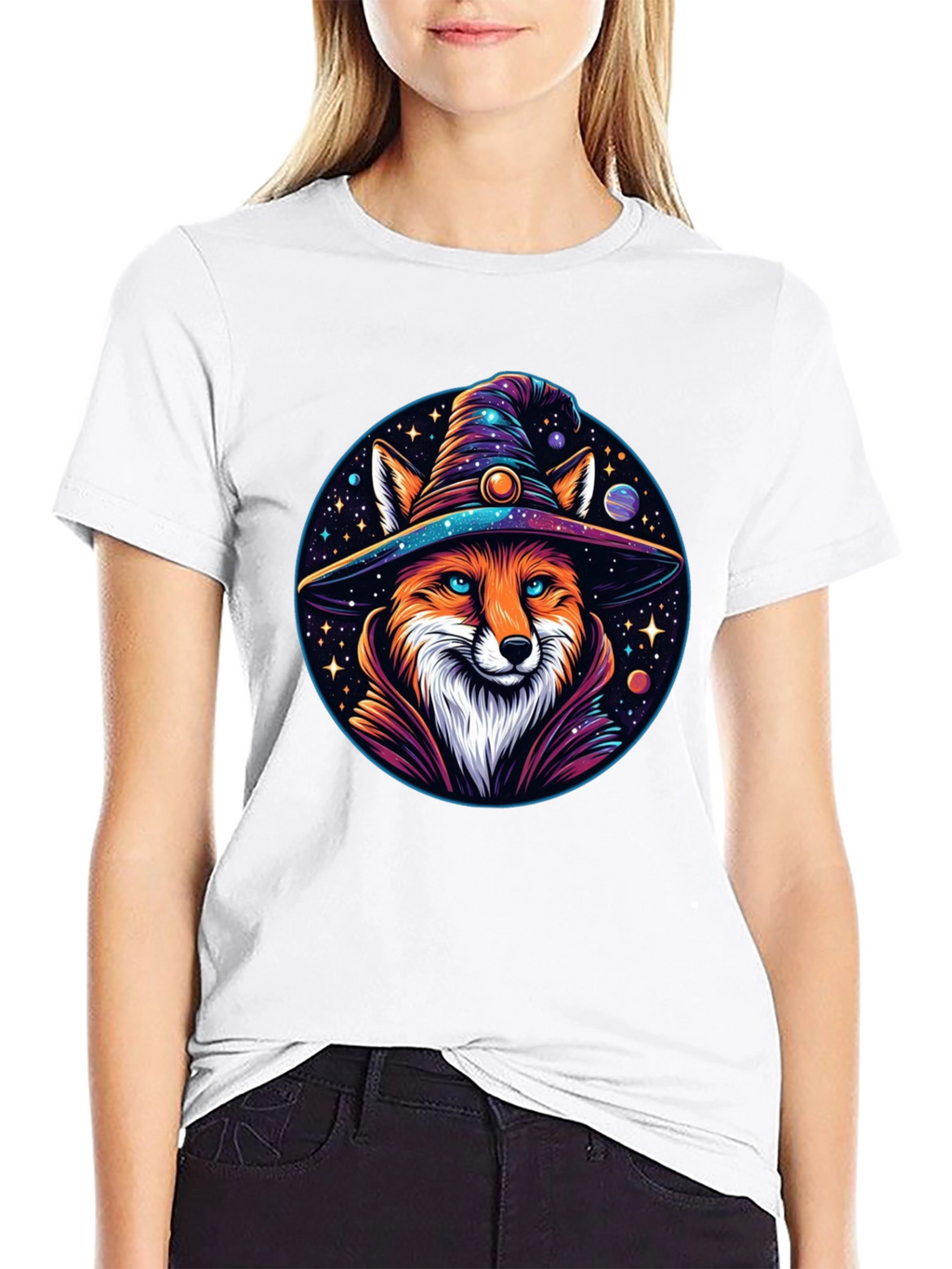 Wizard Fox Graphic T-Shirt