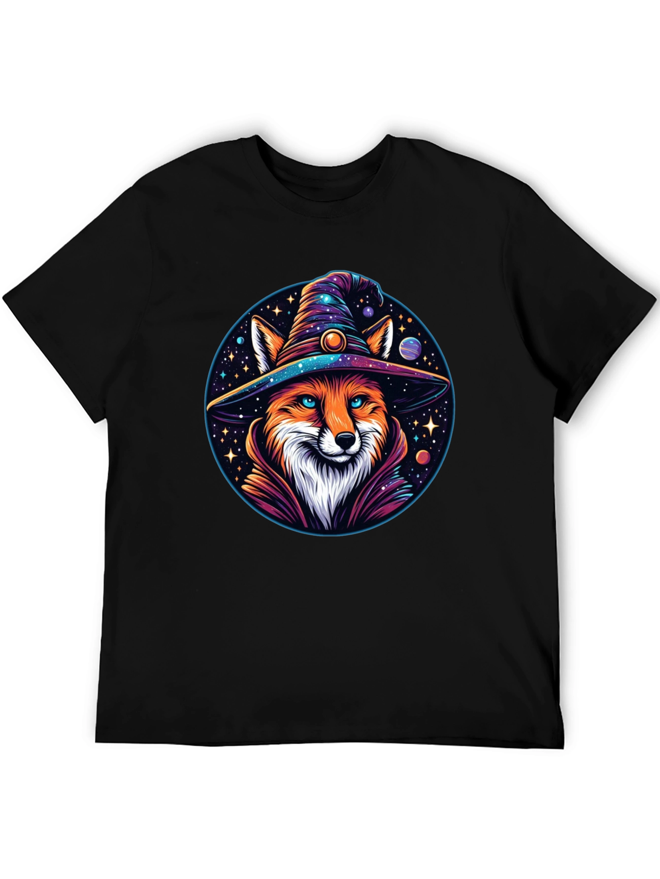 Wizard Fox Graphic T-Shirt