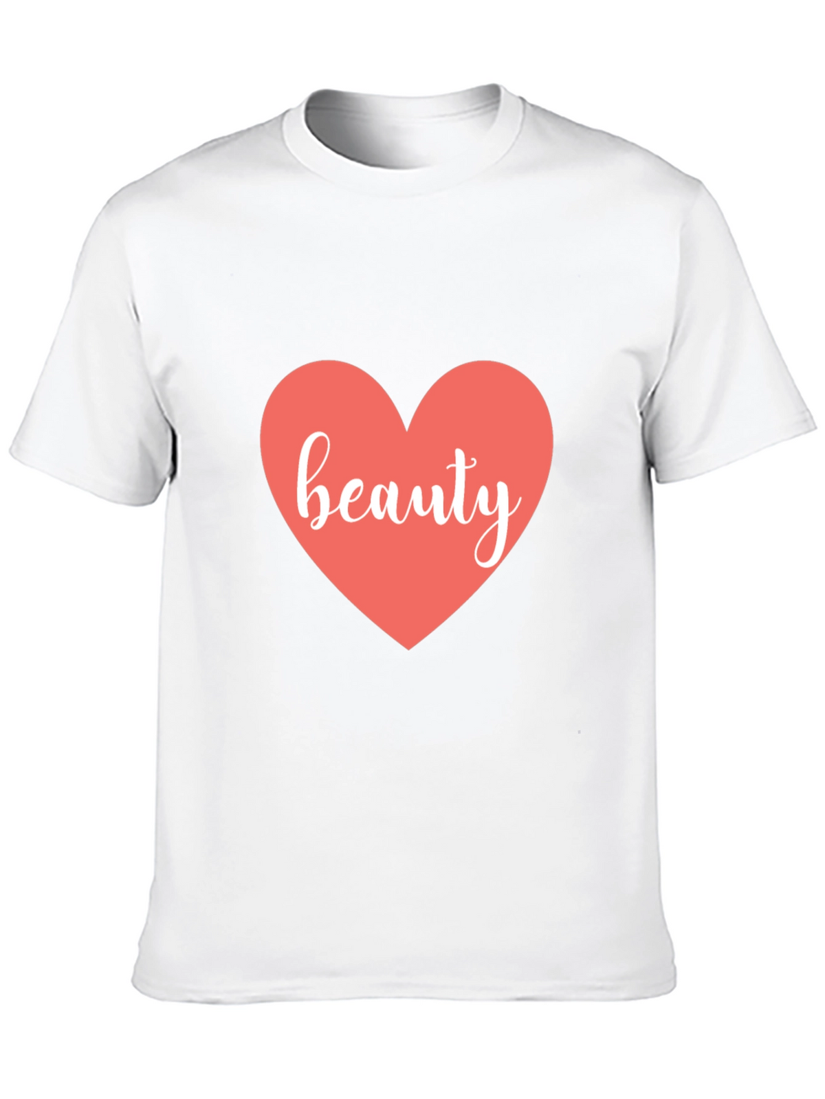 Beauty Heart Black T-Shirt - Stylish Graphic Tee