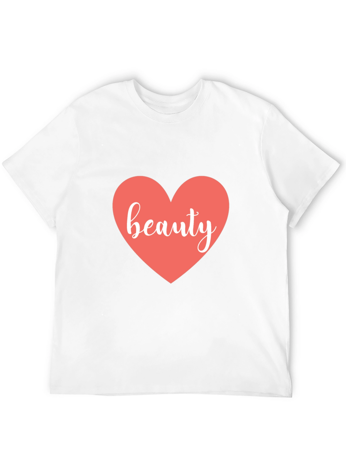 Beauty Heart Black T-Shirt - Stylish Graphic Tee