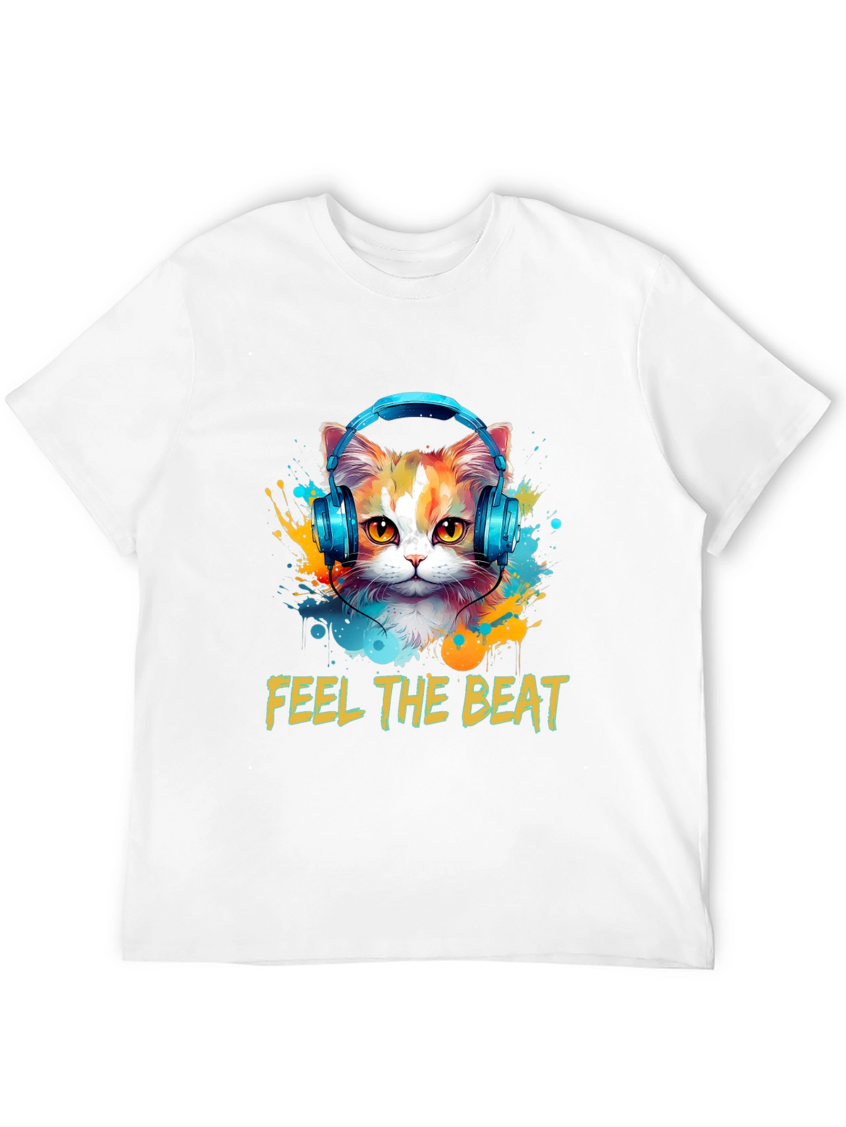 Feel the Beat Cat T-Shirt