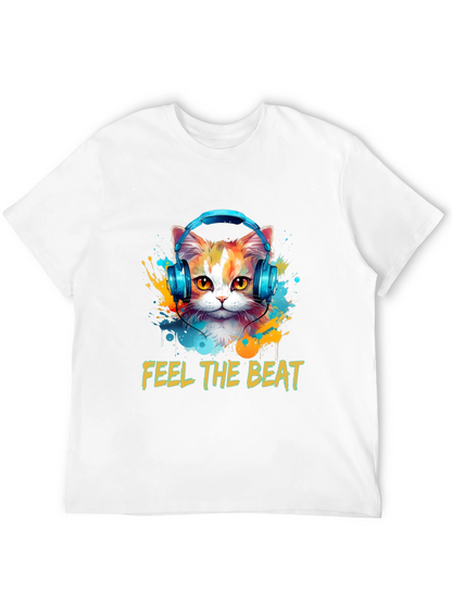 Feel the Beat Cat T-Shirt
