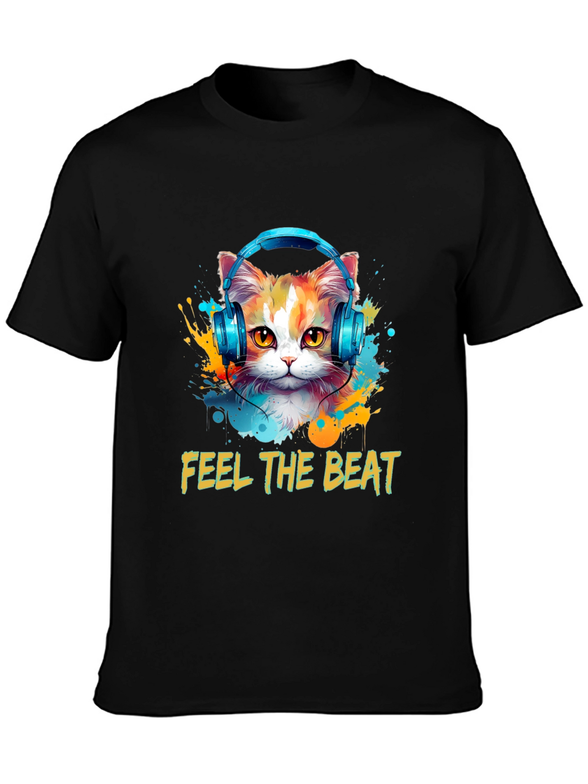 Feel the Beat Cat T-Shirt