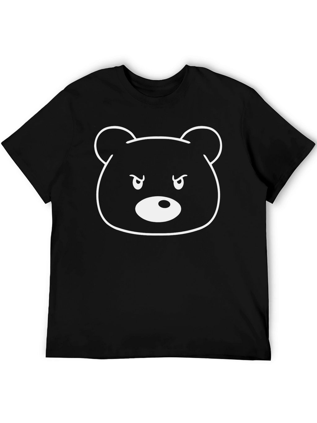 Mens Black Bear Graphic T-Shirt