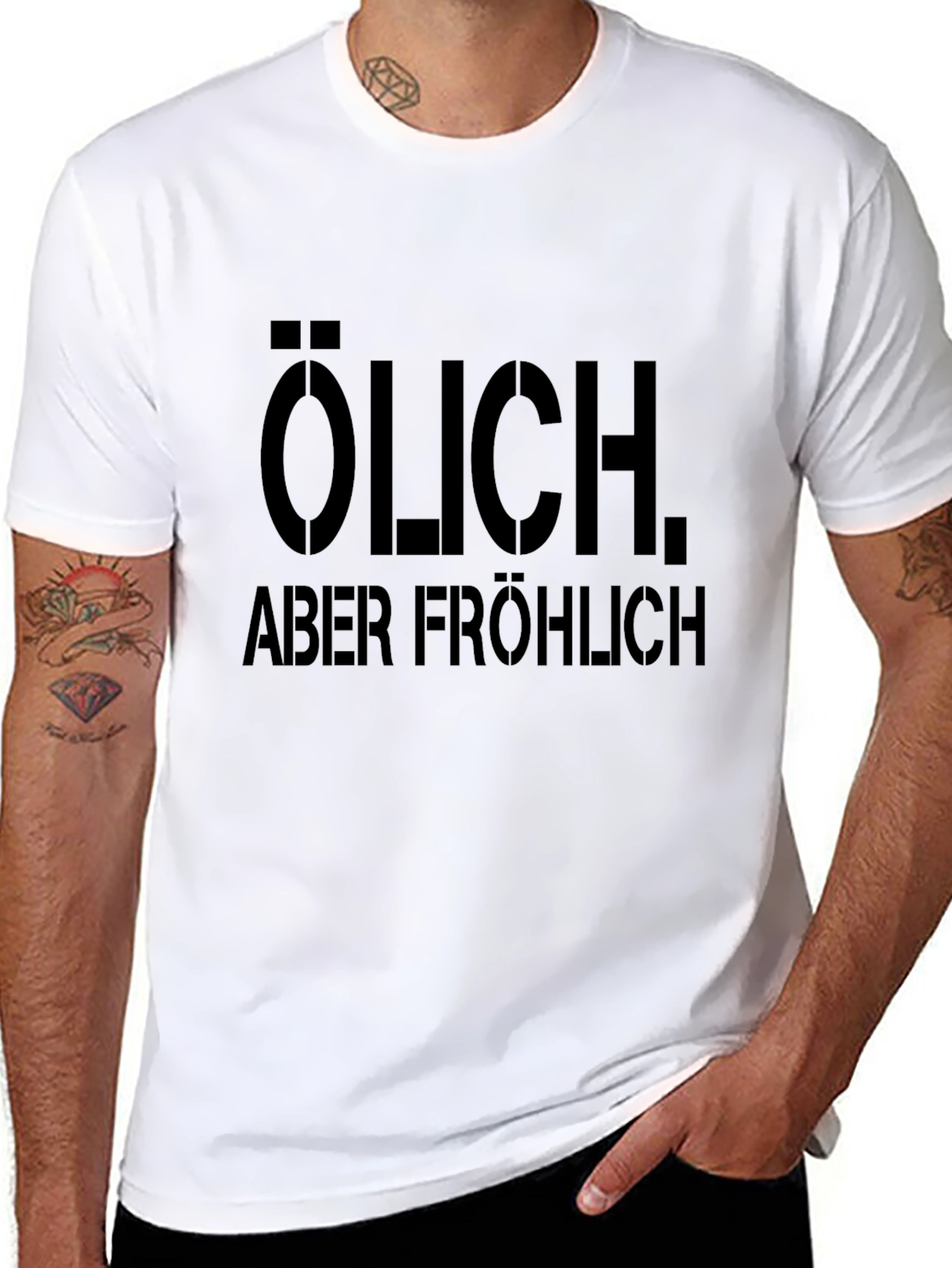 ÖLICH Aber Fröhlich - Black Graphic Tee