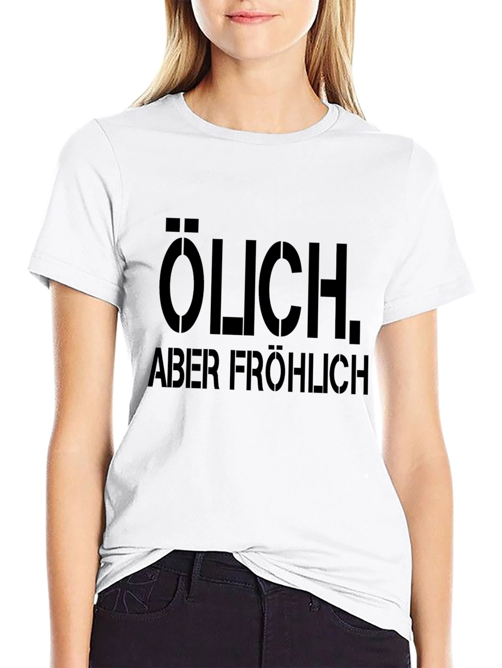 ÖLICH Aber Fröhlich - Black Graphic Tee