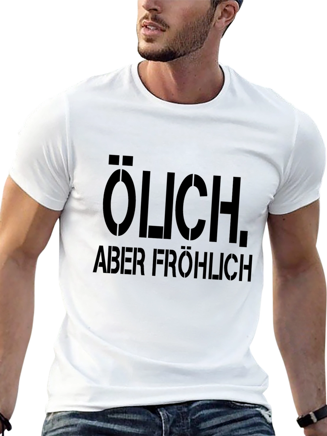 ÖLICH Aber Fröhlich - Black Graphic Tee
