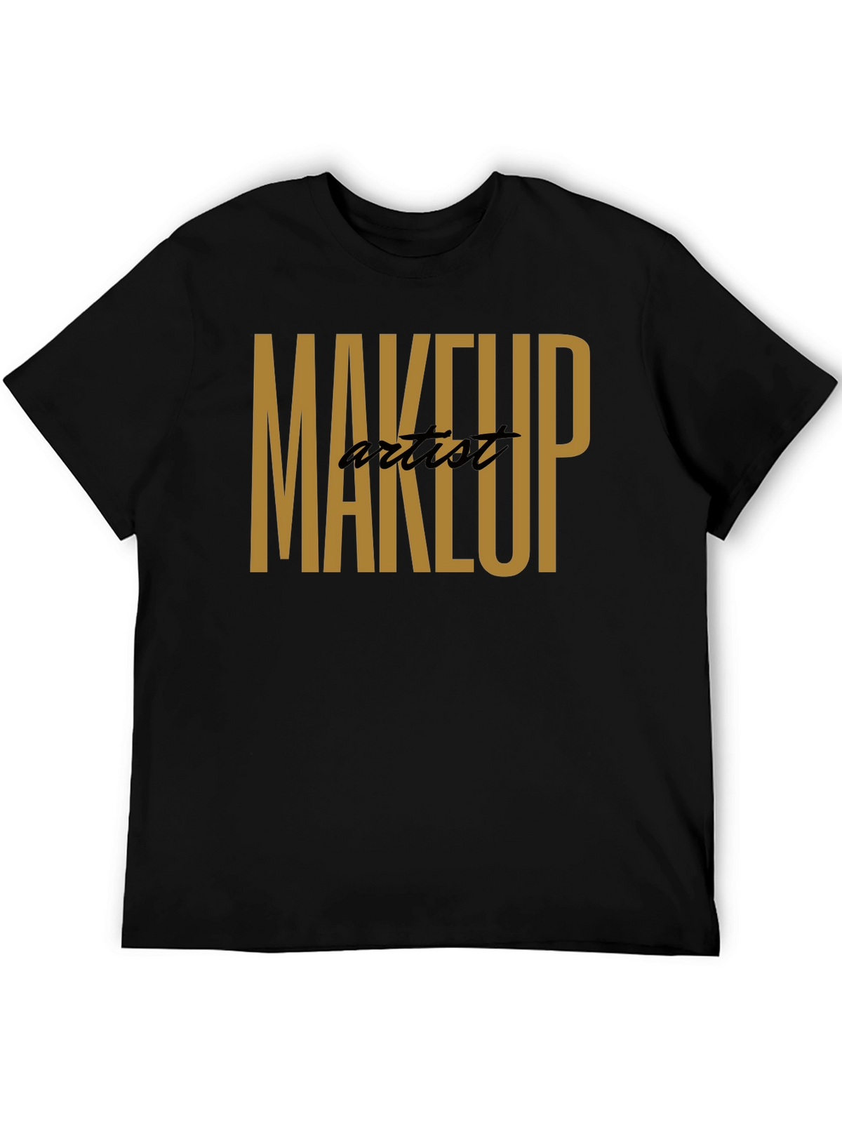 Makeup Artist T-Shirt - Stylish Black Tee