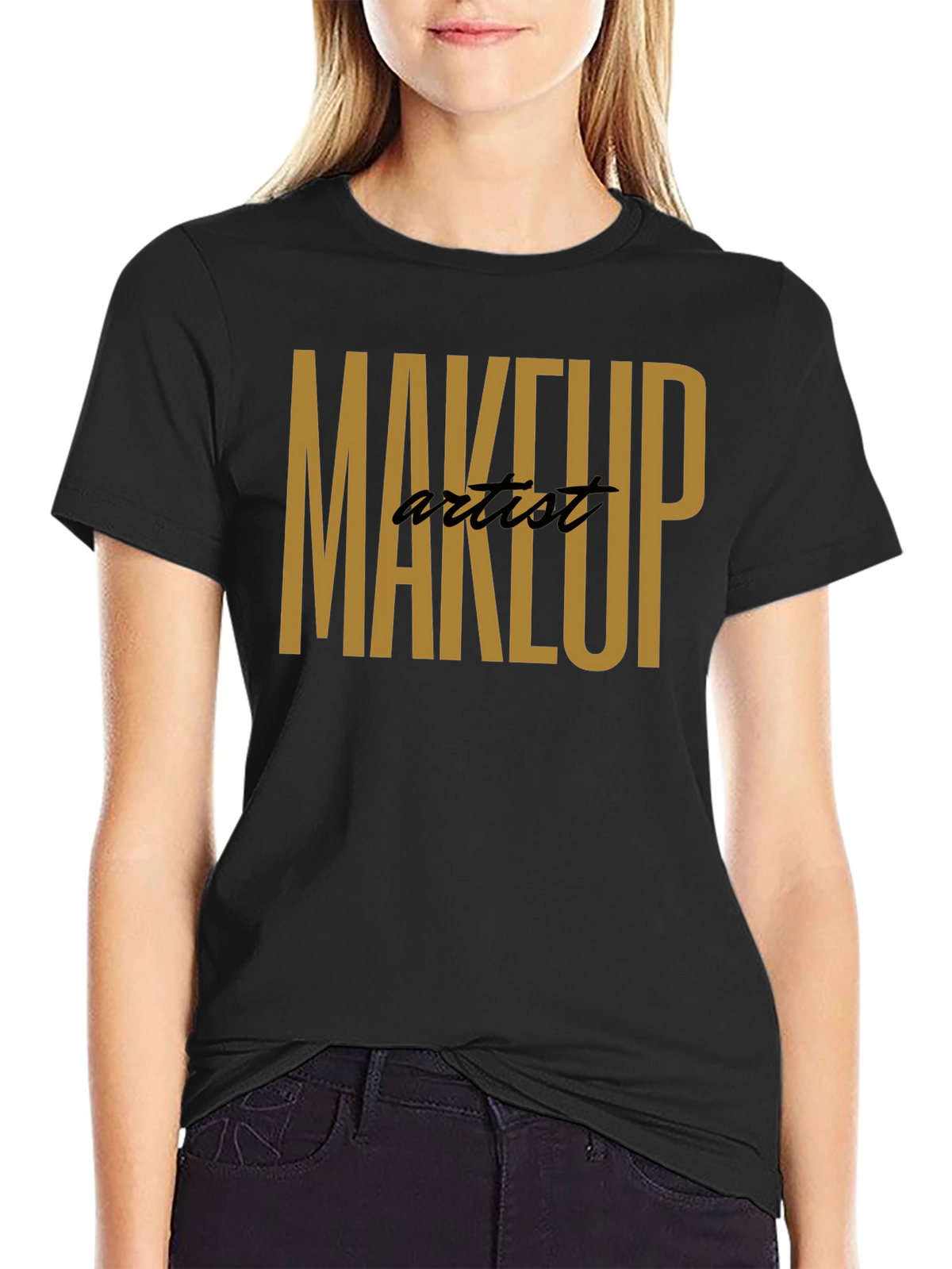 Makeup Artist T-Shirt - Stylish Black Tee
