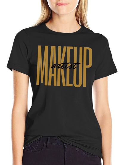 Makeup Artist T-Shirt - Stylish Black Tee