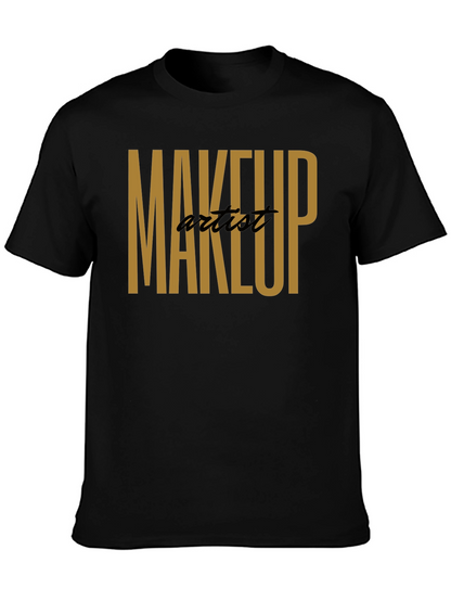 Makeup Artist T-Shirt - Stylish Black Tee