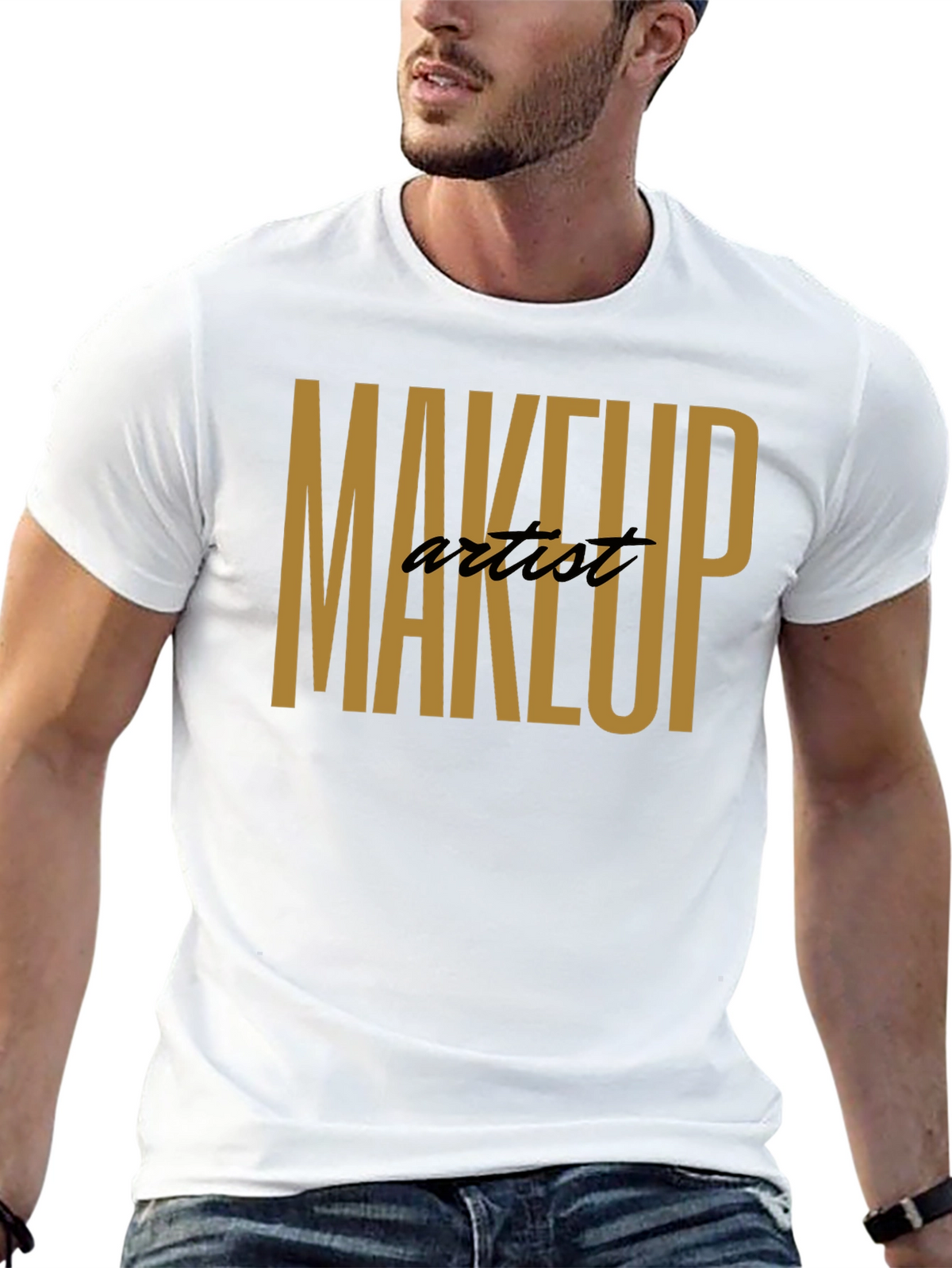 Makeup Artist T-Shirt - Stylish Black Tee