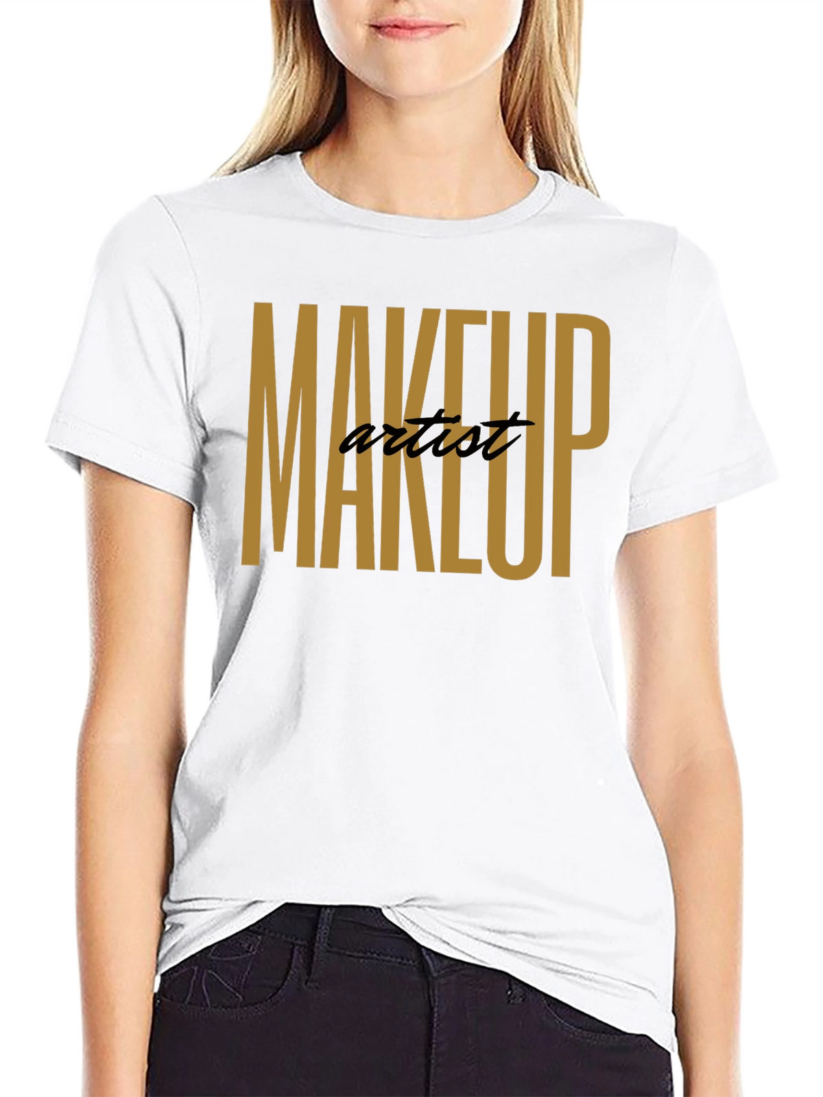 Makeup Artist T-Shirt - Stylish Black Tee