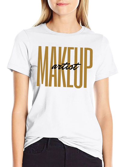 Makeup Artist T-Shirt - Stylish Black Tee
