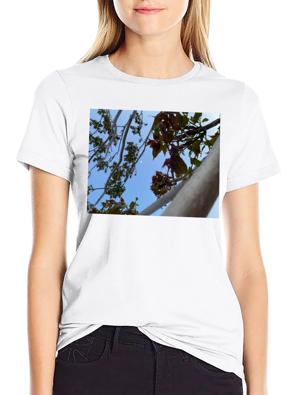 Nature View T-Shirt - Branches & Sky Design