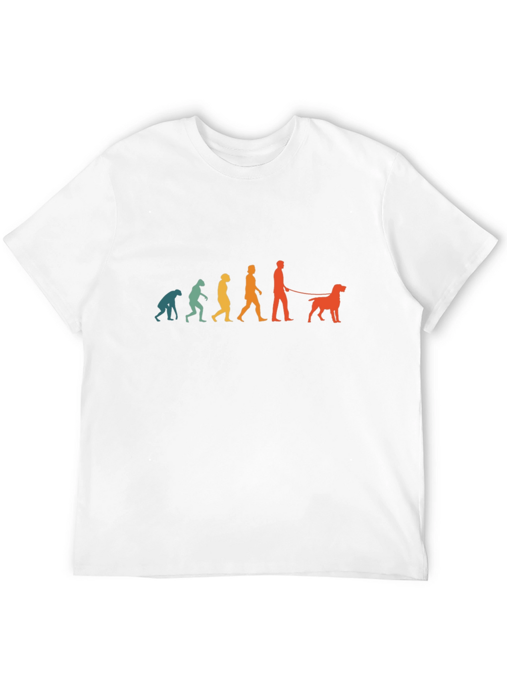 Evolution of Dog Walker T-Shirt - Black
