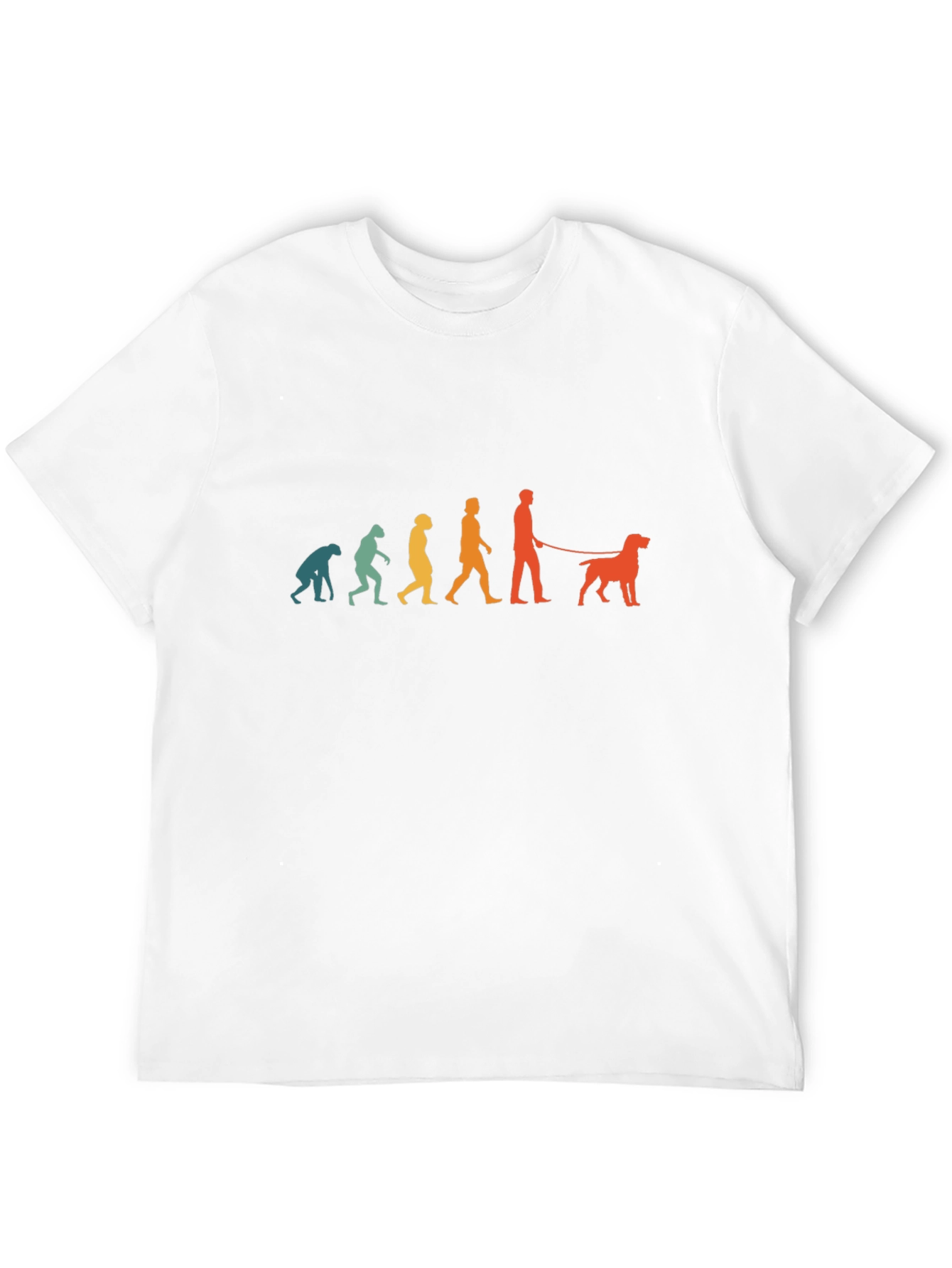 Evolution of Dog Walker T-Shirt - Black