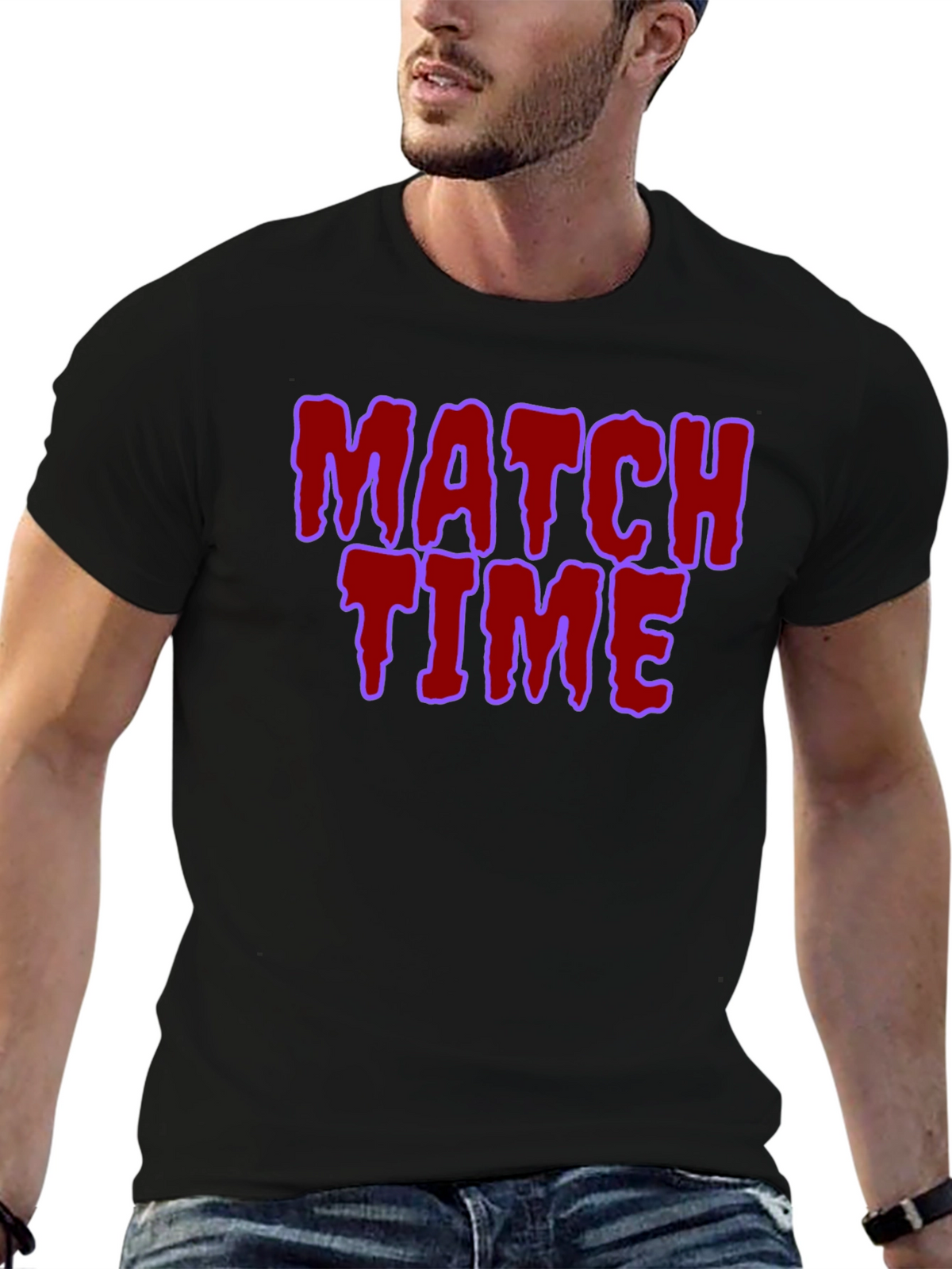 Match Time Graphic Tee - Unique Design!