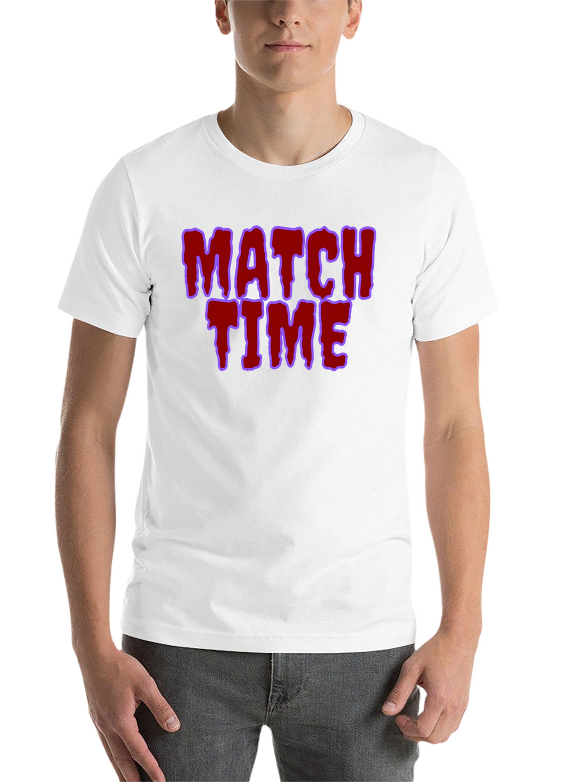 Match Time Graphic Tee - Unique Design!
