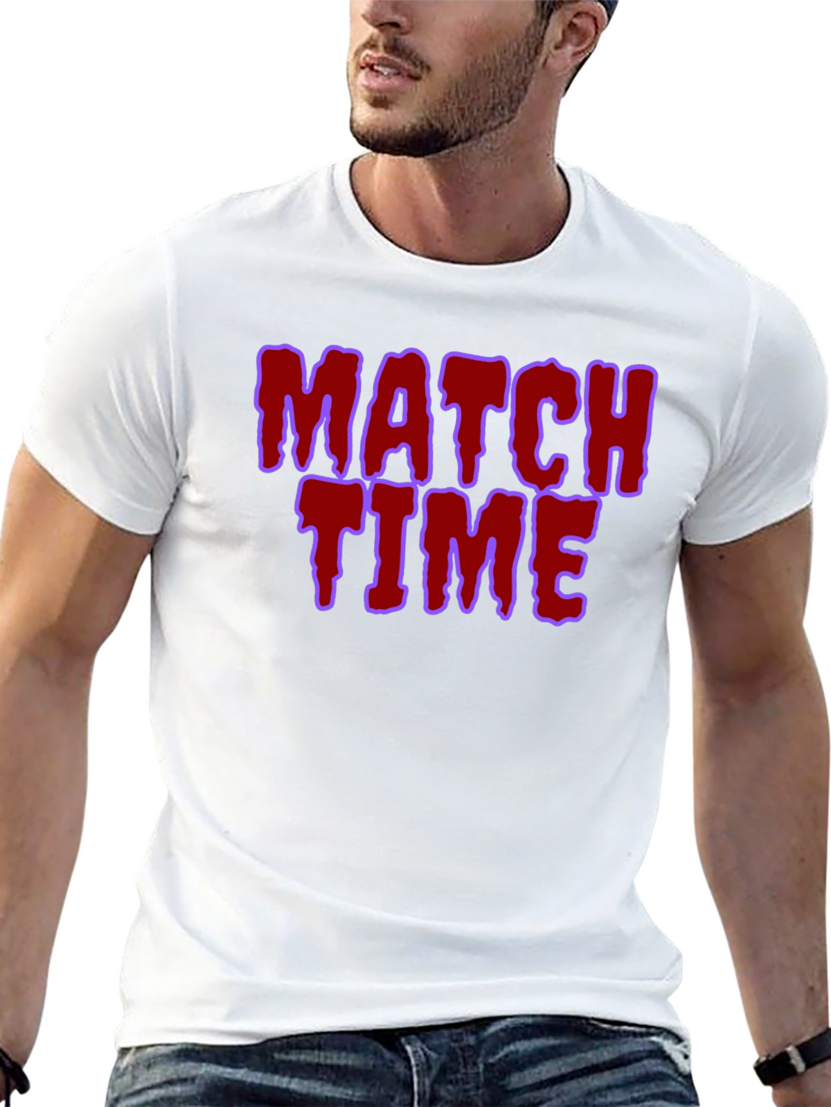 Match Time Graphic Tee - Unique Design!