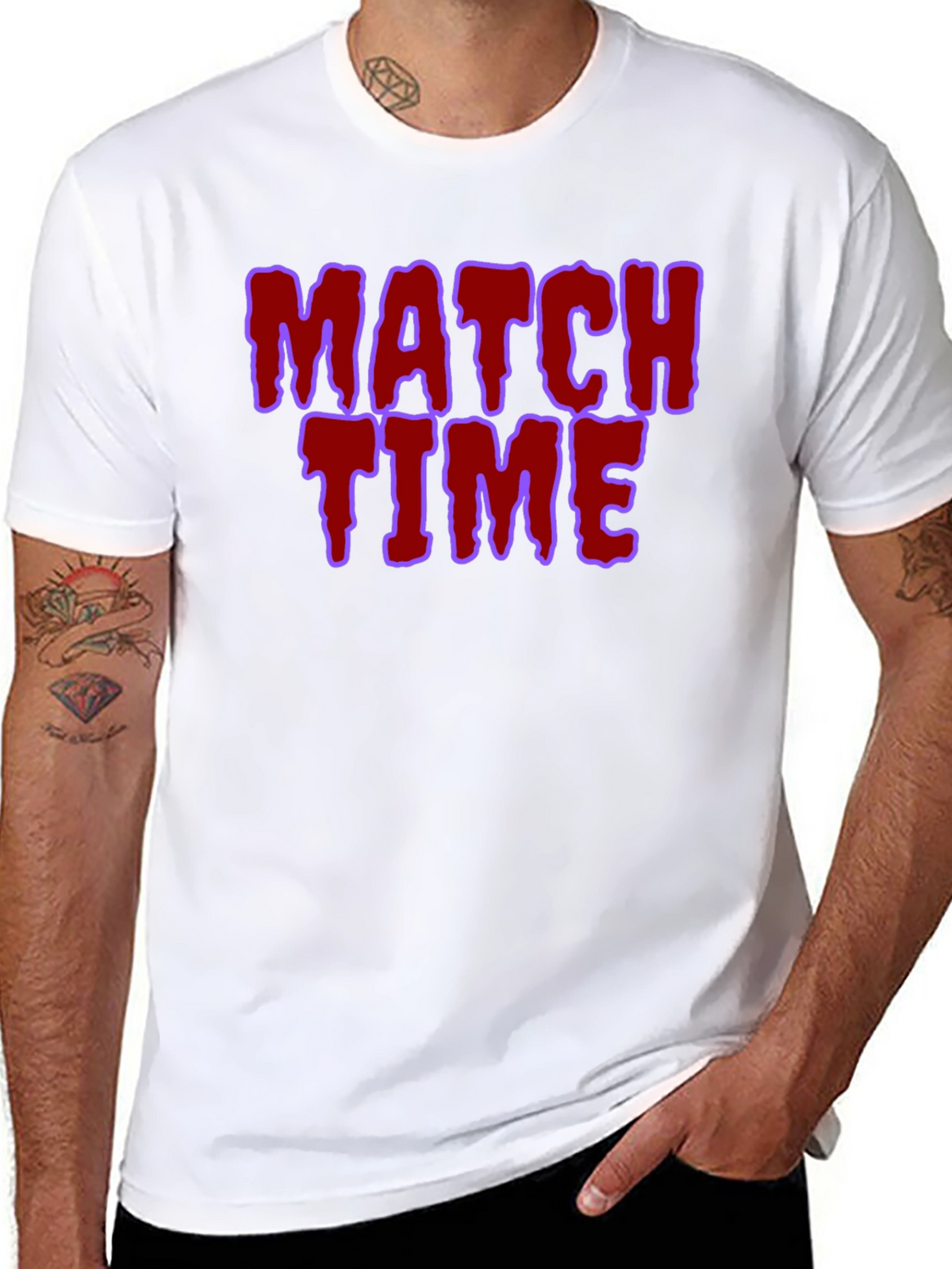 Match Time Graphic Tee - Unique Design!