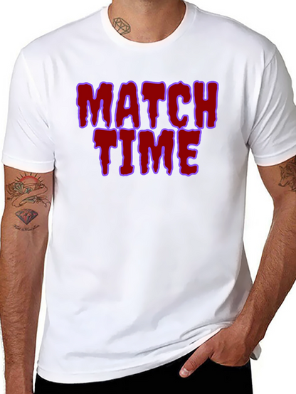Match Time Graphic Tee - Unique Design!