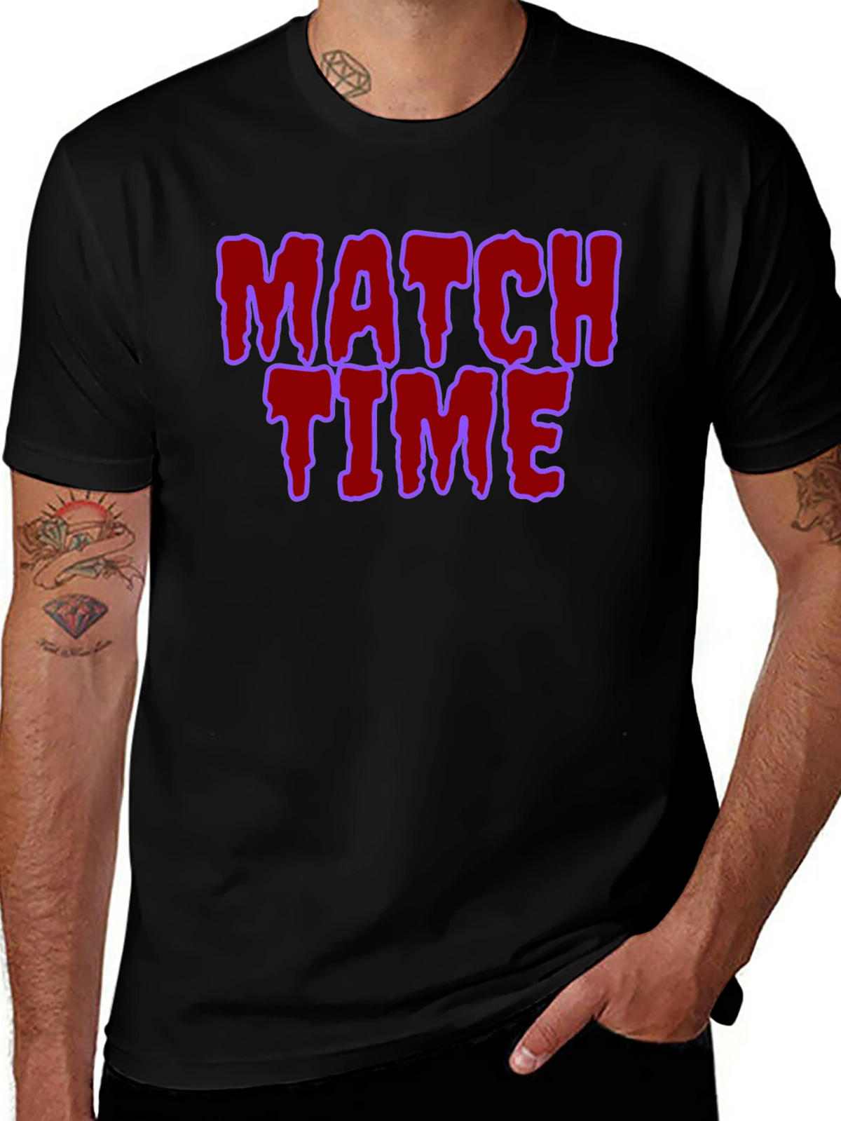 Match Time Graphic Tee - Unique Design!