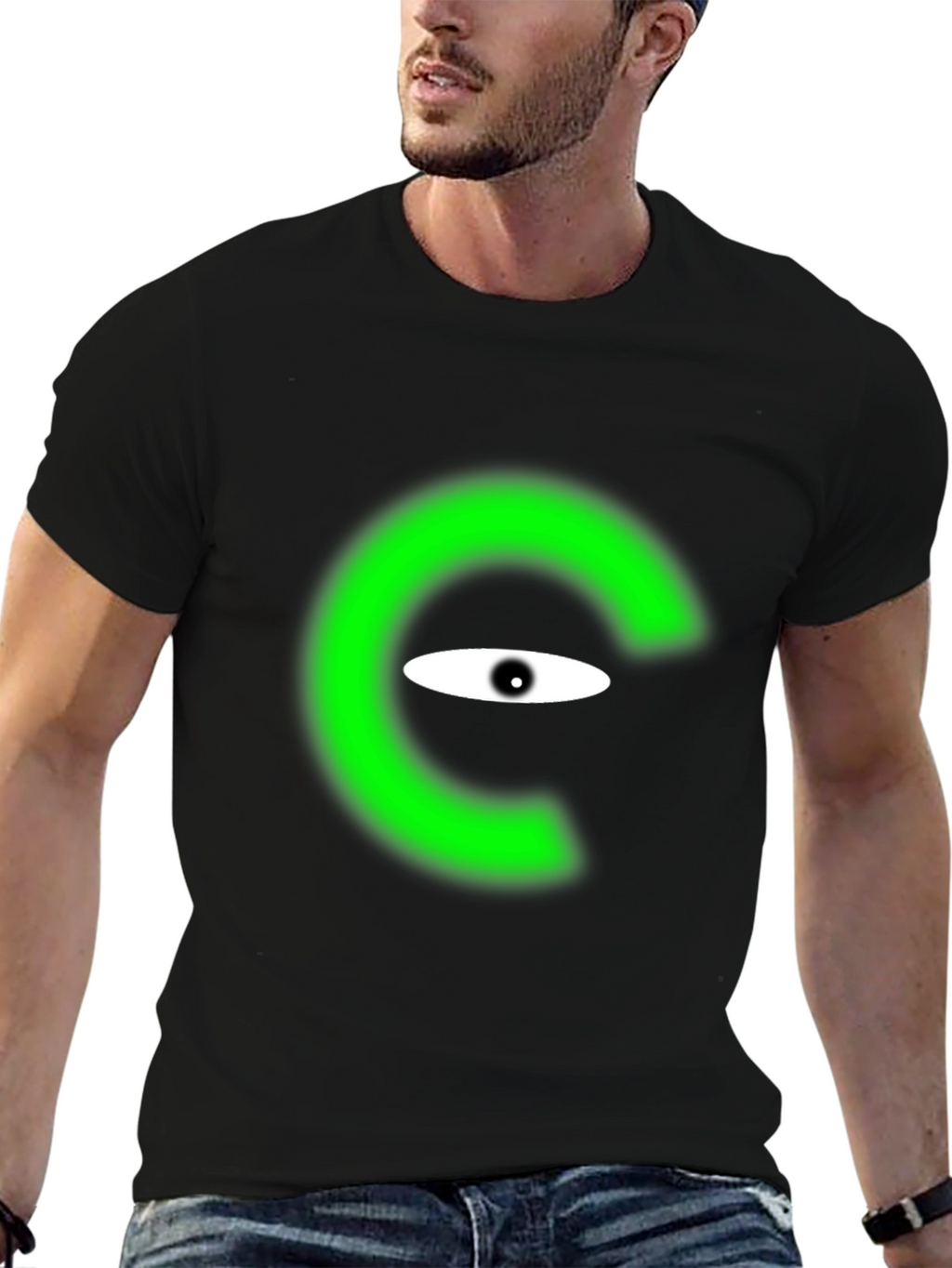 Eye See You Black Tee