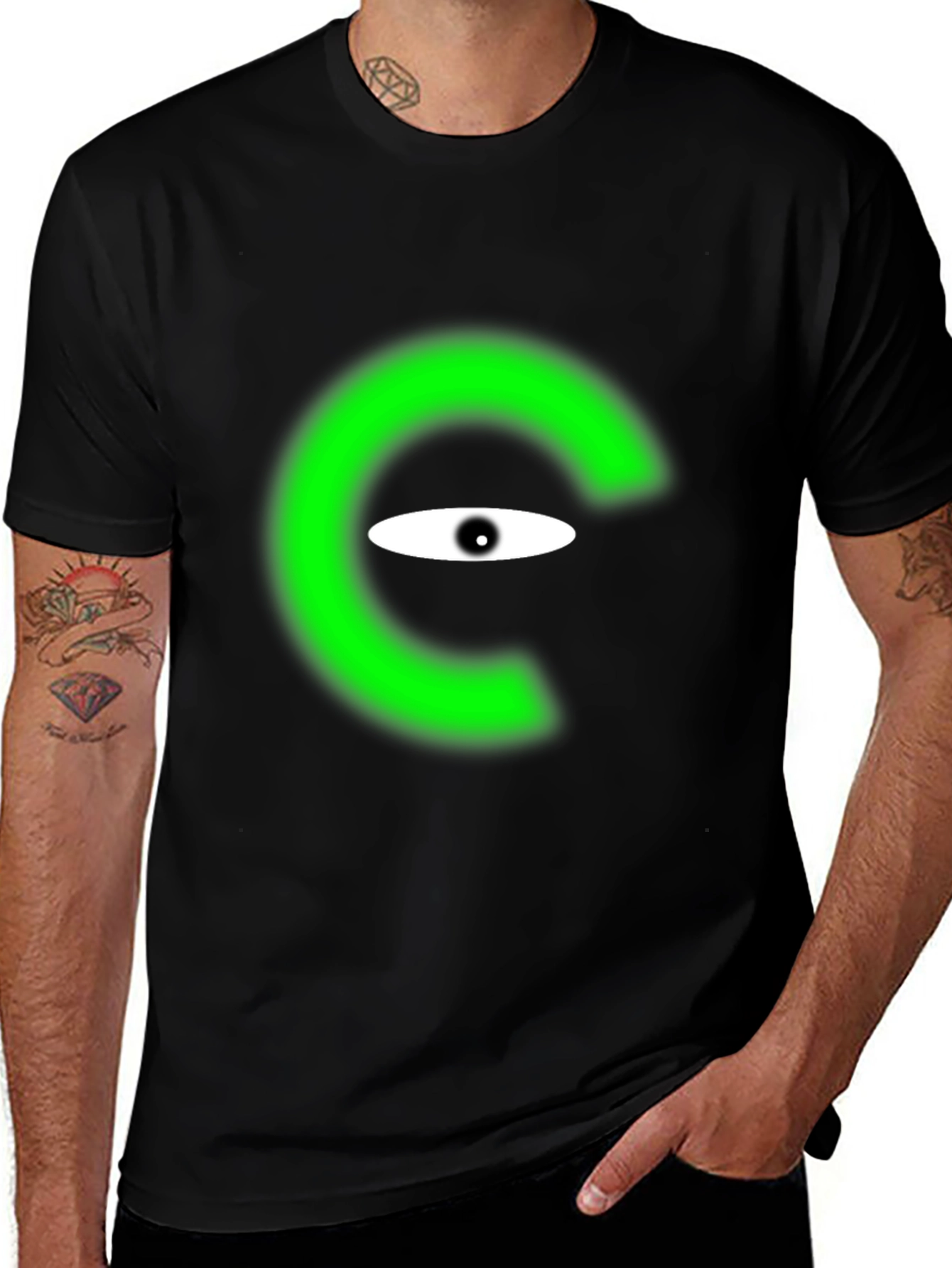 Eye See You Black Tee