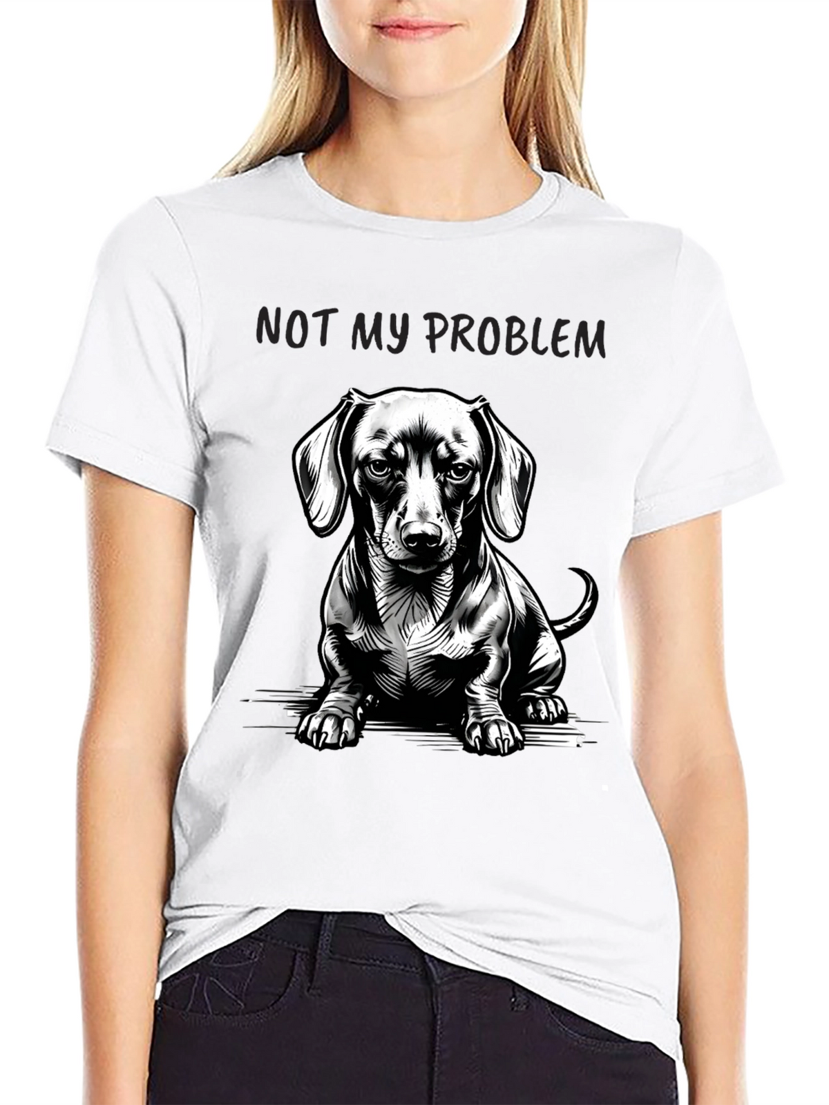 Dachshund Not My Problem Graphic Tee