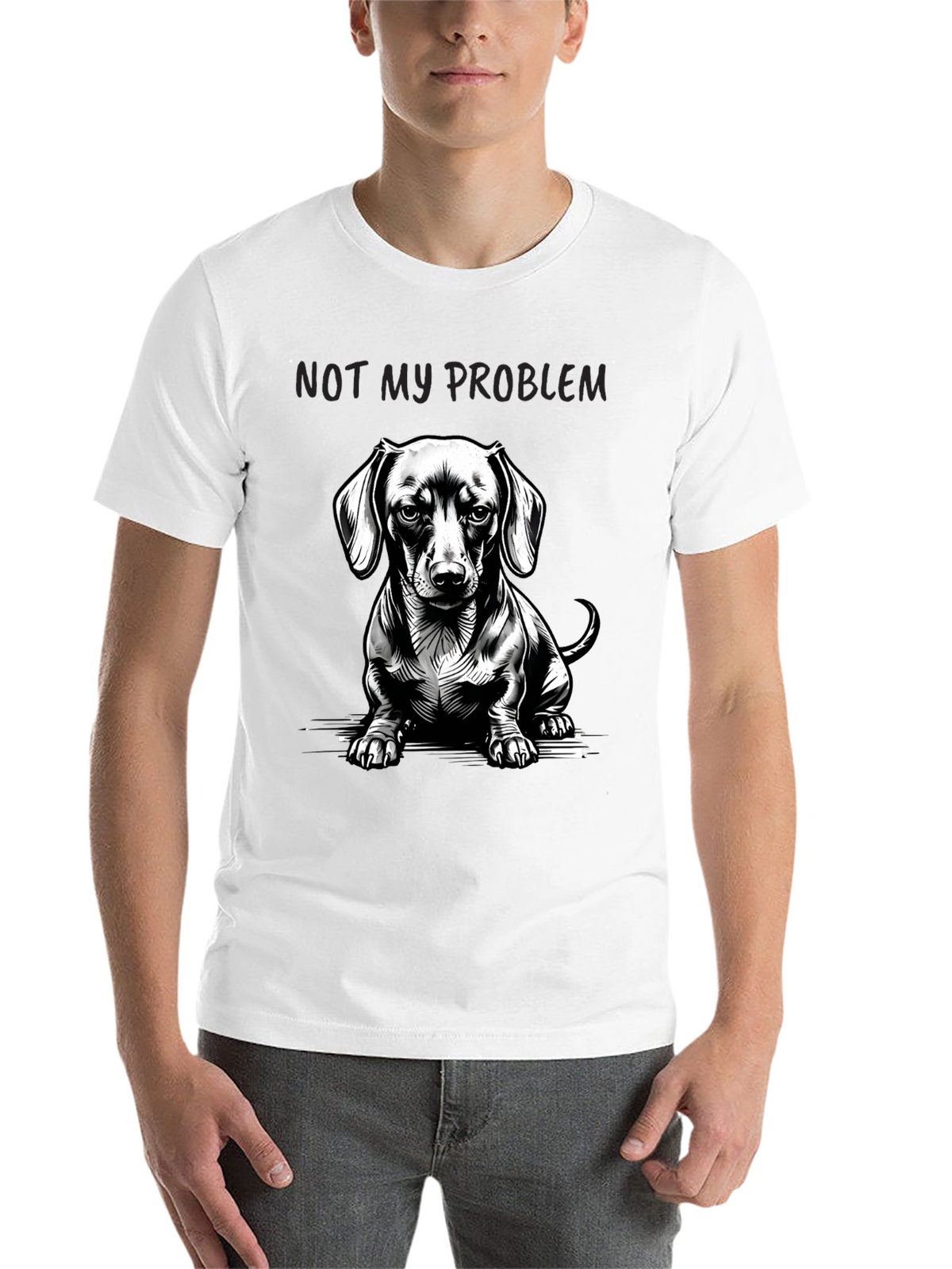 Dachshund Not My Problem Graphic Tee