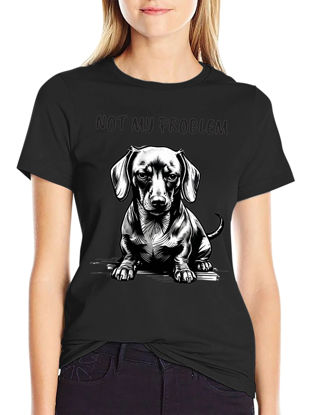 Dachshund Not My Problem Graphic Tee